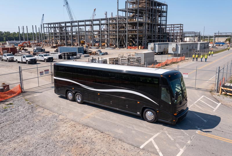 Construction Site Shuttle Bus Rentals in Canton, OH